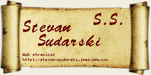 Stevan Sudarski vizit kartica